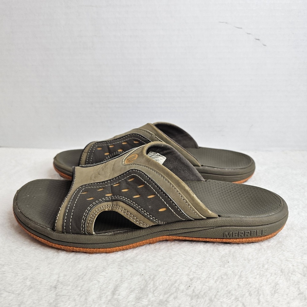 Merrell  Slide Beige Brown  Men's US Size 7 Slide Sandals